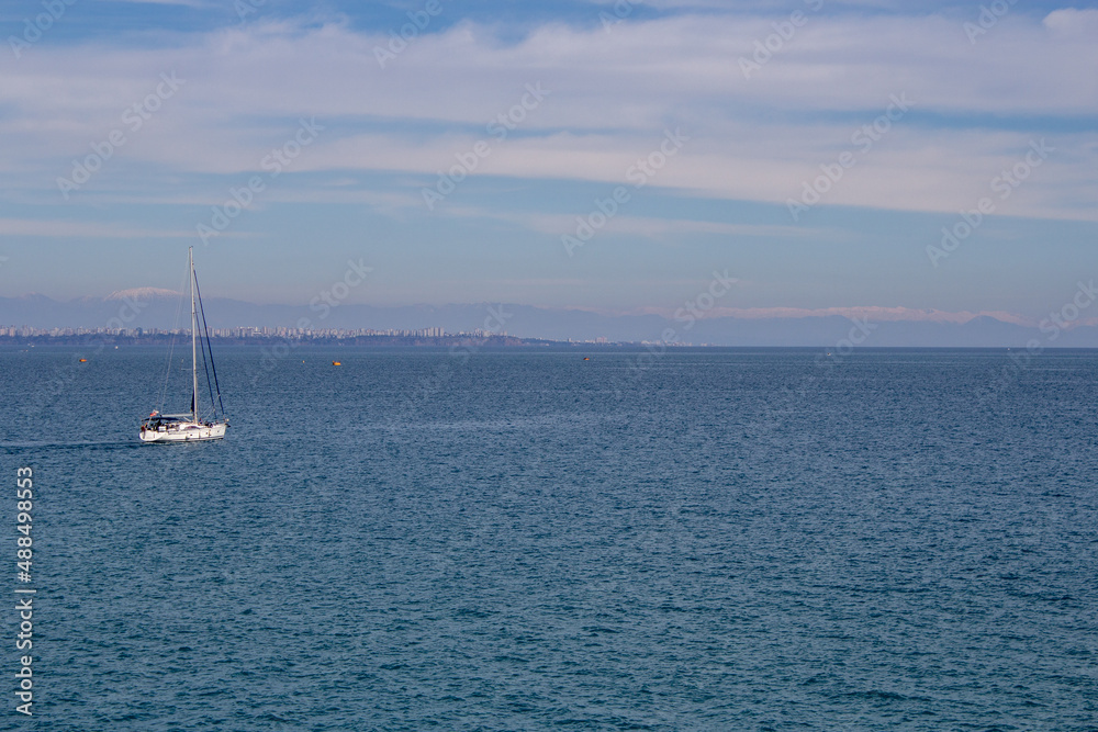 sailboat in the sea