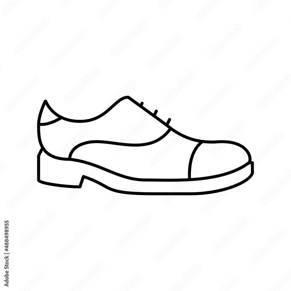 leather shoe care line icon vector illustration leather shoe care line icon vector illustration
