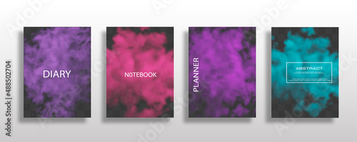 Minimal vector abstract cover notebook design. Planner and diary cover for print. Abstract design for copybook brochures and school books. Notebook paper.