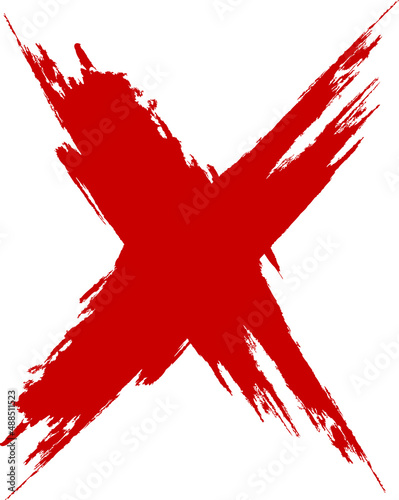  X.Grunge letter X Vector cross sign. Hand drawn X
