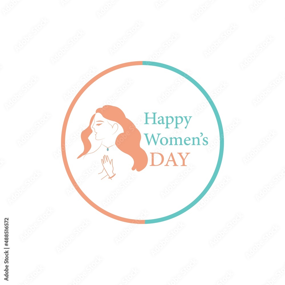 Happy International Women's Day  March 8 Design and greetings