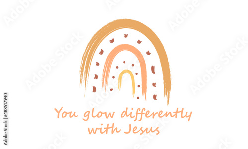 Bible Verse. Christian Quote. Typography for print or use as poster, card, flyer or T Shirt