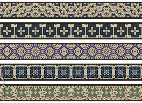 Seamless decorative borders
