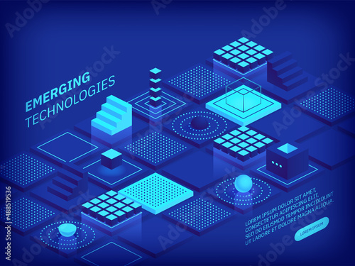 Fototapeta Emerging technologies concept