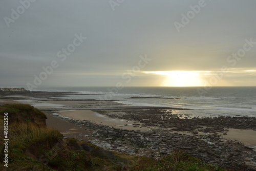 Les rochers de la plage d'Audresselles dans le Nord de la France, Plage du Pas-de-Calais