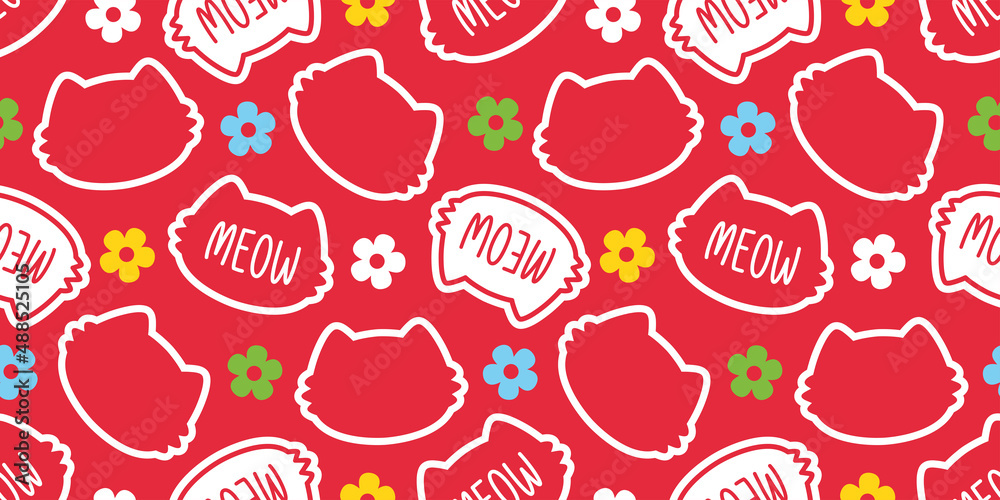cat seamless pattern vector meow kitten pet repeat background tile wallpaper cartoon doodle illustration design scarf isolated cat seamless pattern vector meow kitten pet repeat background tile wallpaper cartoon doodle illustration design scarf isolated