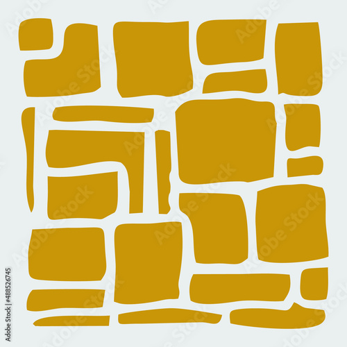 Illustration of natural stone arrangement 