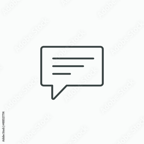 feedback, talk bubble icon vector. conversation, chat, speech, communication, sms, message symbol.