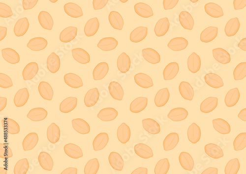 Peanut pattern vector. wallpaper. free space for text. copy space.