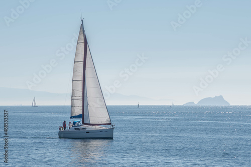 sailboat on the sea © kemal yamak