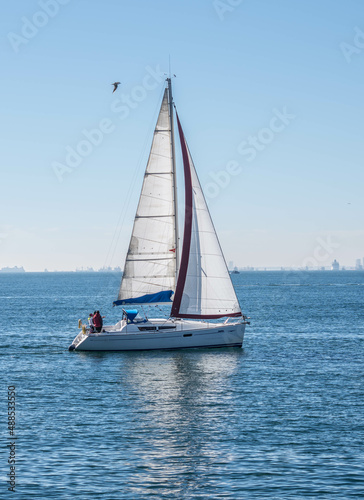 sailboat on the sea  © kemal yamak