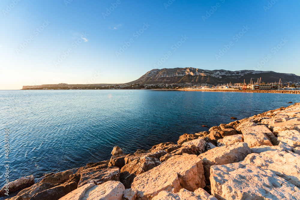 Scenic view of the Montgó Natural Park from Marina Dénia