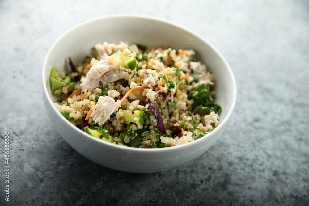 Quinoa bowl with chicken and vegetables Quinoa bowl with chicken and vegetables