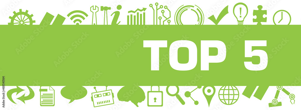 Top Five Blue Box Technology Symbols Up Down Top Five Blue Box Technology Symbols Up Down