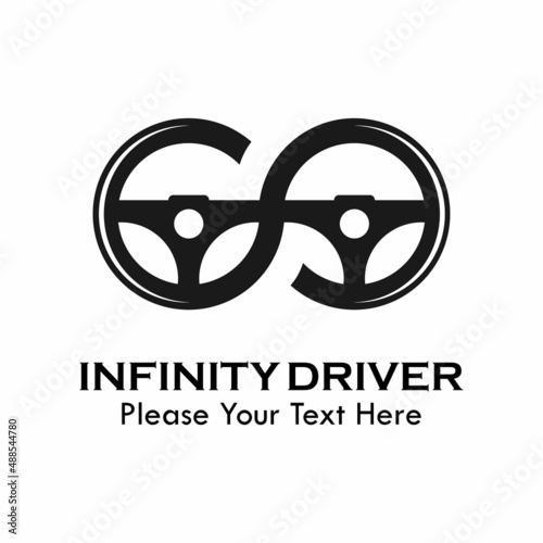 Infinity driver logo template illustration