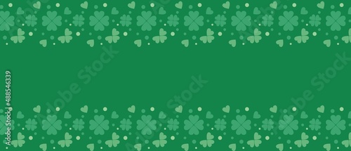St. patrick's day concept graphic background. Green clover leaves illustration. Vector illustration.