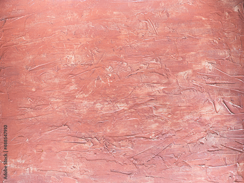 Fond terra cotta couleur rose vieilli pour fond photo texturé