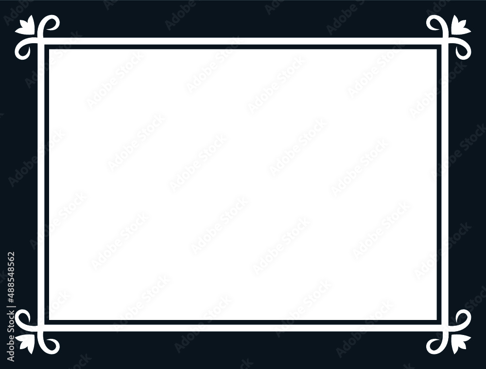Vector border frame.
Background or album page. Simple rectangular horizontal billboard, plaque, signboard or label Vector border frame.
Background or album page. Simple rectangular horizontal billboard, plaque, signboard or label