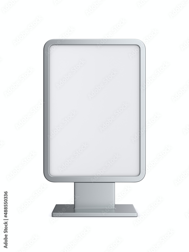 billboard on white background. Isolated 3D illustration billboard on white background. Isolated 3D illustration