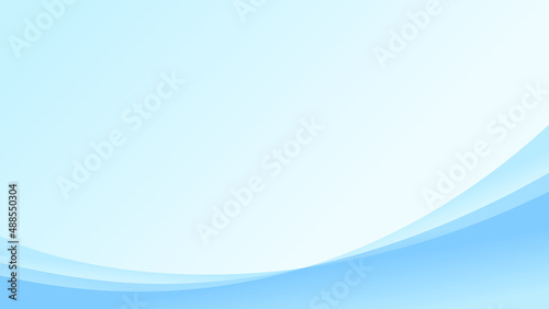 Blue vector cover with gradient waves, abstract illustration background design