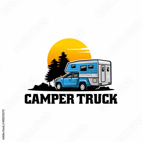 off road camper truck logo