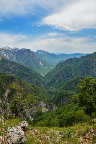 Mountains on the north Albania. Scenic landscape view on gorge in mountain © Andrii Marushchynets