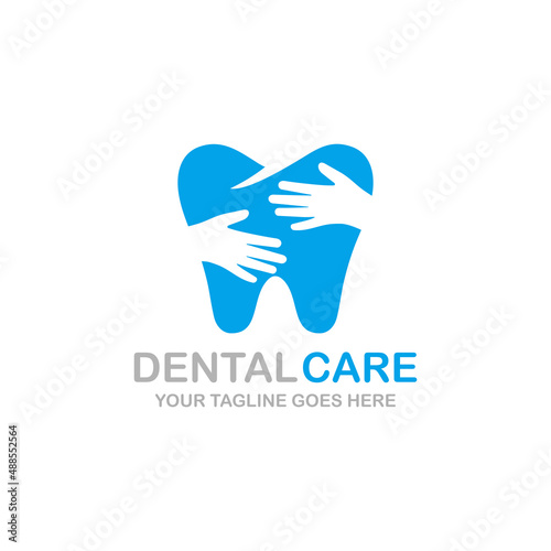 Dental care logo design vector illustration. Dental logo. Orthodontic logo © sadajiwa