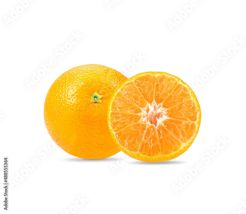 oranges  isolated on  white background