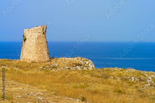 Coast of Salento near Otranto and Leuca at summer