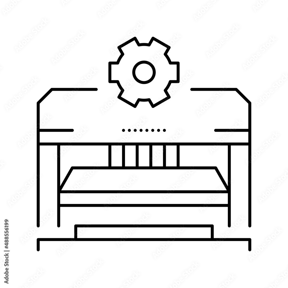 forming and punching parts car line icon vector illustration forming and punching parts car line icon vector illustration