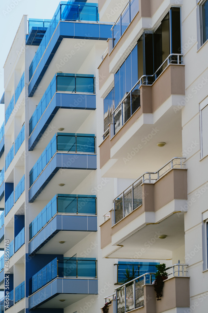 MODERN BUILDING TEXTURE background. Details of modern apartment building MODERN BUILDING TEXTURE background. Details of modern apartment building
