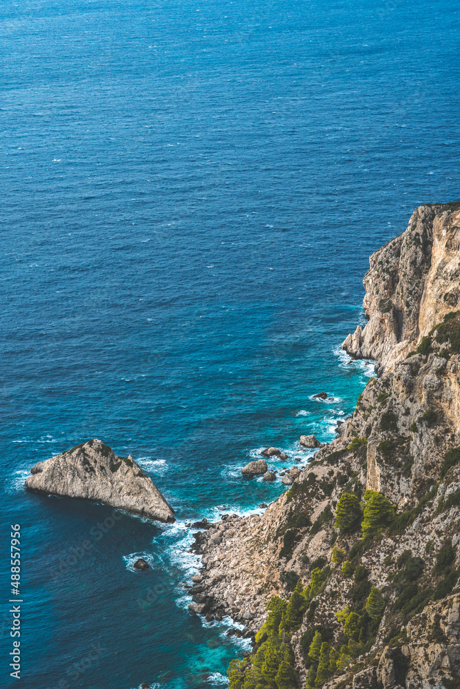 Ocean cliffs on the edge
