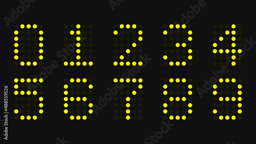 Vector illustration of digital scoreboard.