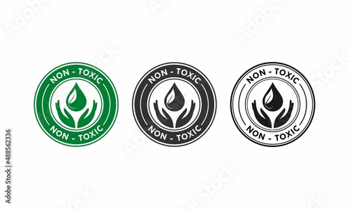 Non toxic design logo template illustration photo