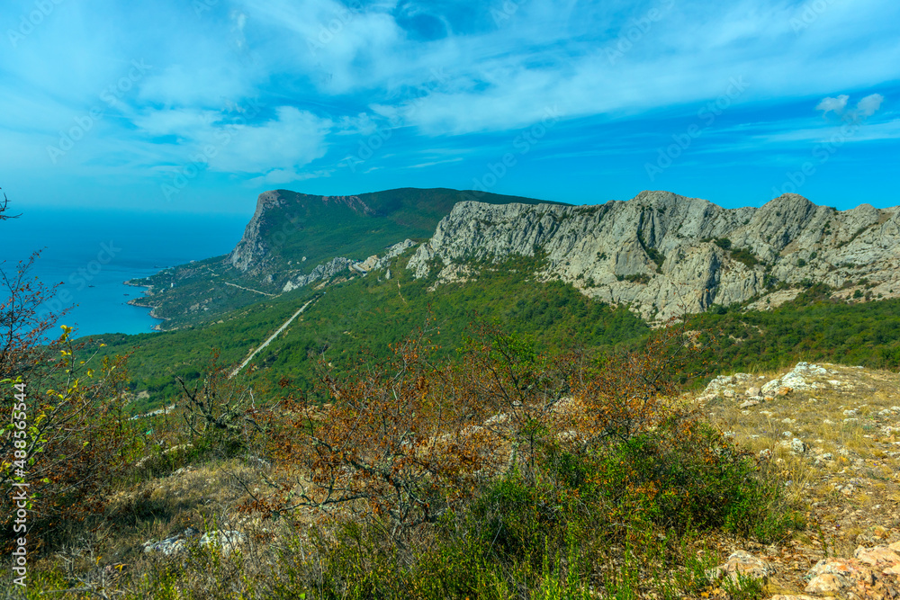 mountains of Crimea with sea view mountains of Crimea with sea view