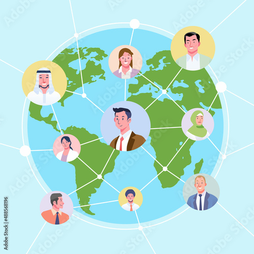 Peoples connecting around the world