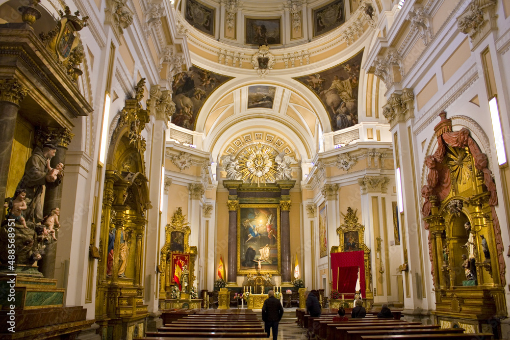 Interior of Cripta of St Mary Royal of the Almudena in Madrid, Spain Interior of Cripta of St Mary Royal of the Almudena in Madrid, Spain