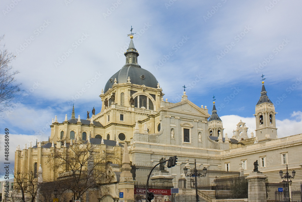 Almudena Cathedral in Madrid, Spain 