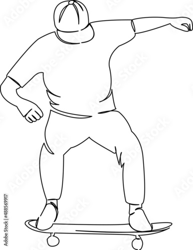 man on a skateboard