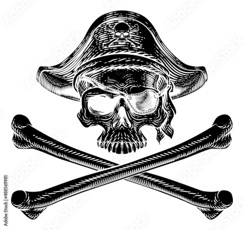 Pirate Skull Crossbones Skeleton Grim Reaper