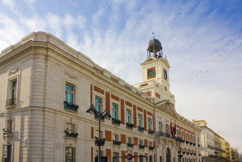 Royal Post Office at in Puerta del Sol in Madrid, Spain