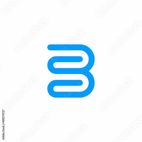 SB / BS Logo Design Letter Initial - B Logo Design