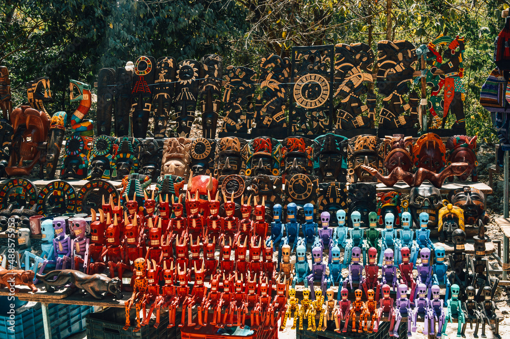 Fototapeta premium beads on the market stall