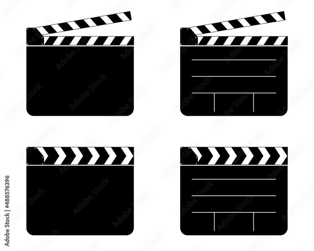 Clapper Board Vector For Movie Or Film Vector for Free Download