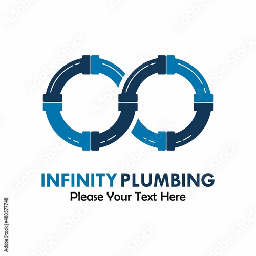 Infinity plumbing logo template illustration