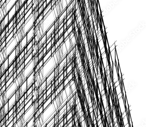 architecture building 3d illustration