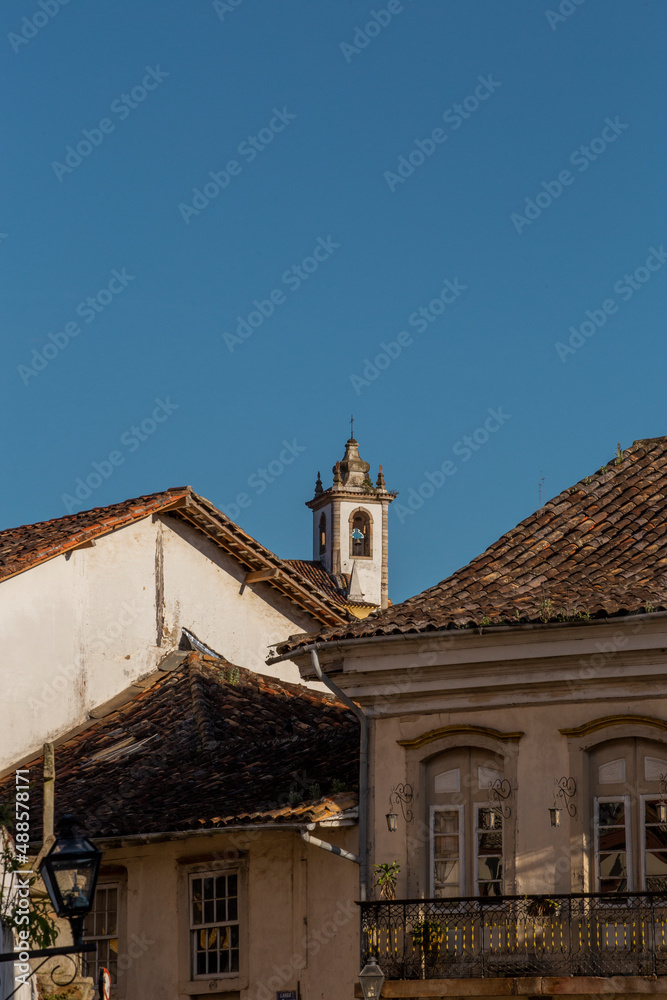 Ouro Preto, Minas Gerais, Brazil: streets and historic buildings from the colonial period in Brazil
