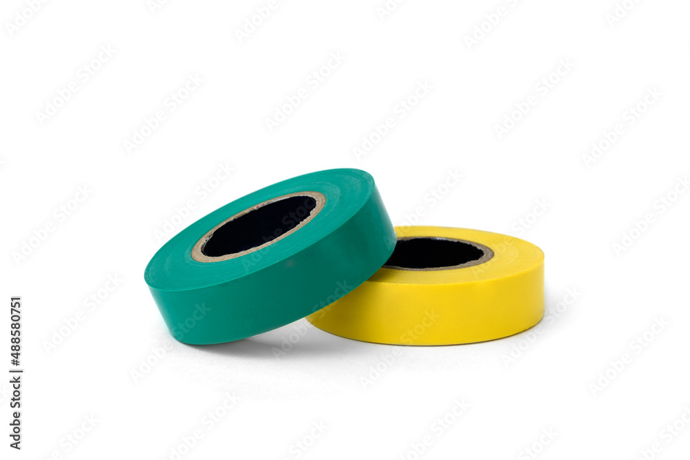 Color duct tape isolated on white background. Color duct tape isolated on white background.