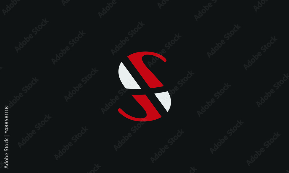 Alphabet letter icon logo S - obrazy, fototapety, plakaty 