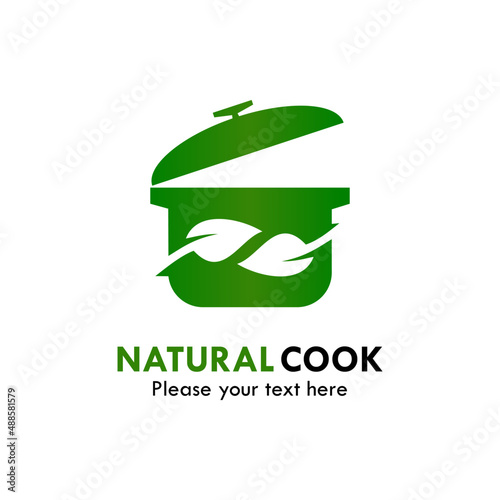 Natural cook logo template illustration